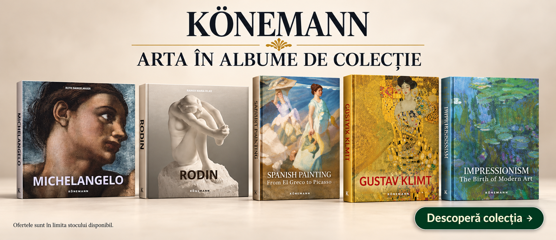 Descoperă albumele de artă Könemann