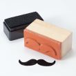 Set of 5 Wooden Moustache Craft Stamps
