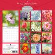 2025 Square Wall Calendar Flowers