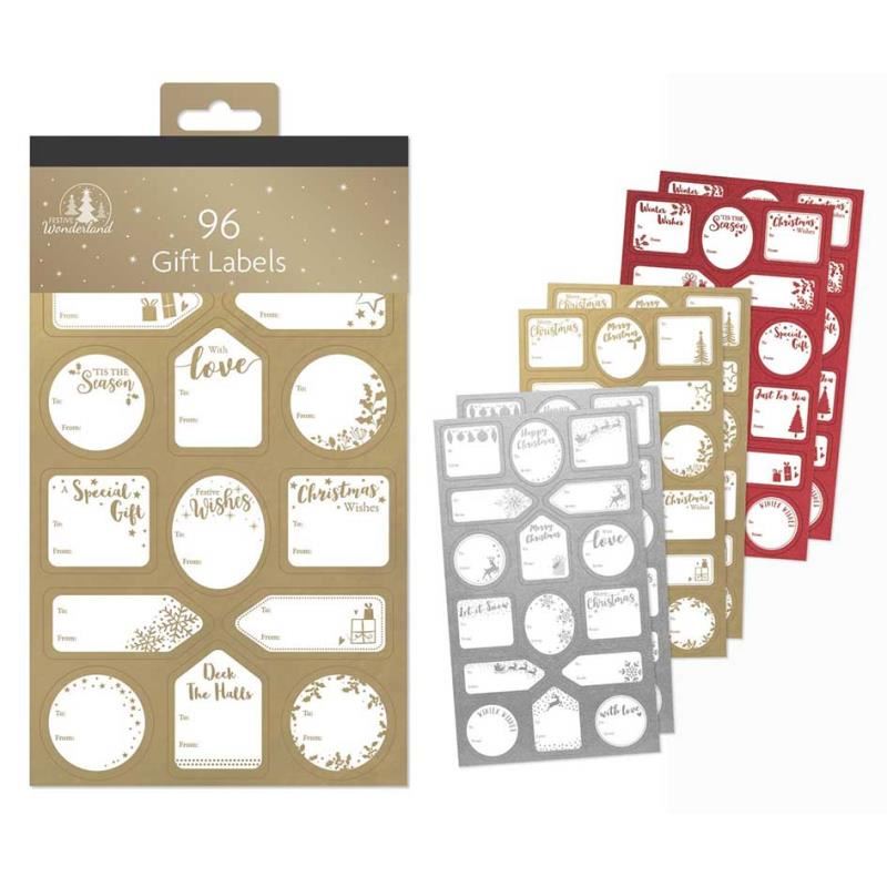 Wonderland 96 Gift Labels