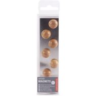 Kikkerland Wood Magnets (Set of 6), Brown
