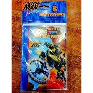 Action Man Birthday Party Invitation Cards 