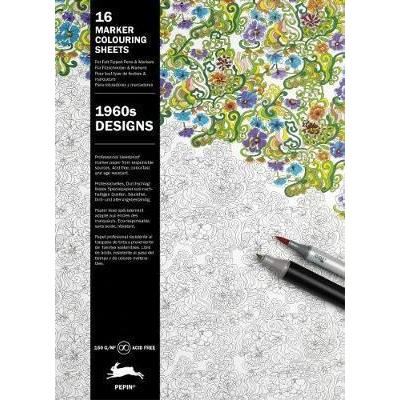 1960s Designs: Marker Colouring Sheets - Imagine 1