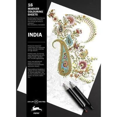 India : Marker Colouring Sheets