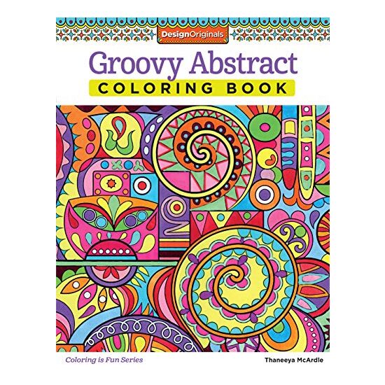 Groovy Abstract Coloring Book