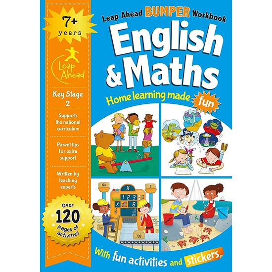 Leap Ahead Bumper Workbook: 7+ Years English & Maths - Imagine 1