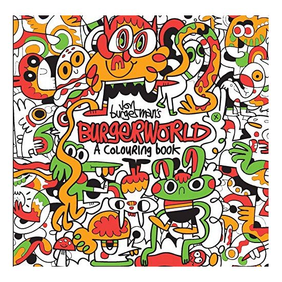 Jon Burgerman's Burgerworld : a Colouring Book - Imagine 1