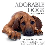 Adorable dogs calendar 2023