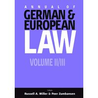 Annual Of German & European Law