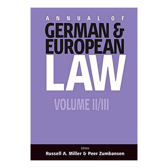 Annual of German & European Law