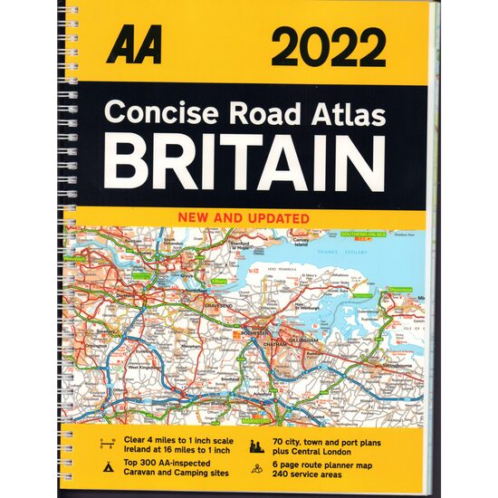 AA Concise Road Atlas Britain 2022 - Imagine 1