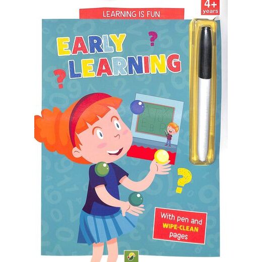 Learning Is Fun Early Learning With Pen & Wipe Clean Pages : 4+ Years - Imagine 1