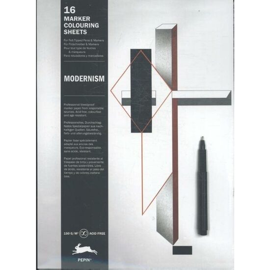Modernism: Marker Colouring Book - Imagine 1