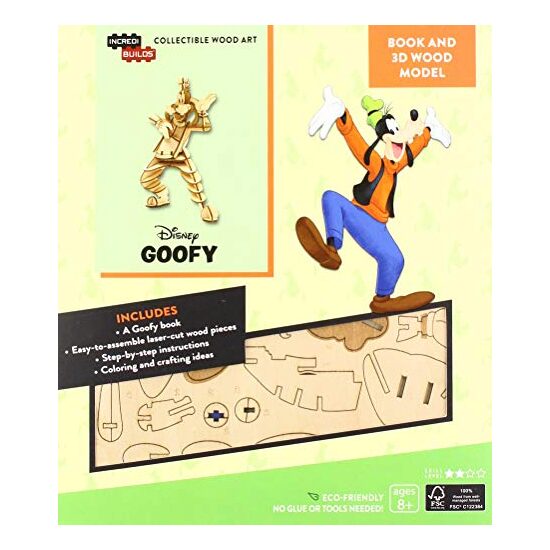 Disney: Goofy Book and 3D Wood Model - Imagine 1