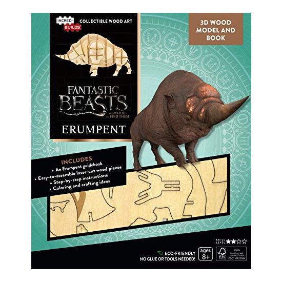 IncrediBuilds Fantastic Beasts Erumpent 3D Model, Insight Editions