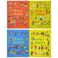 Usborne All About Feelings Friends and Families My First Books 4 Book Set, Felicity Brooks 