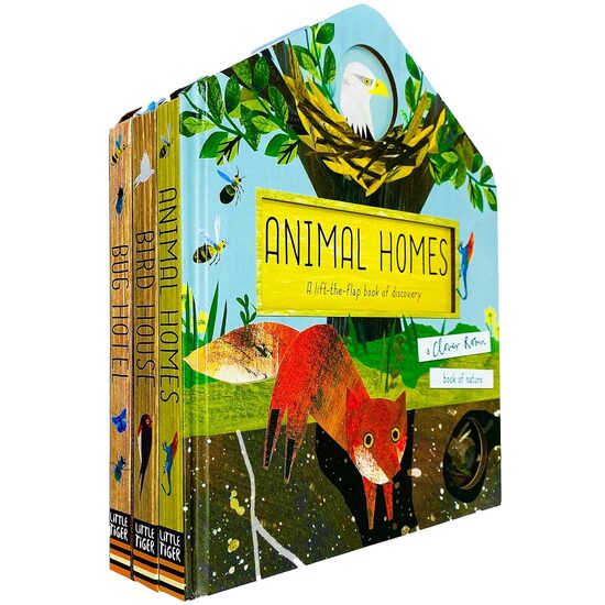 A Clover Robin Book of Nature Series 3 Books Lift-the-flap Collection Set (Bird House, Bug Hotel & Animal Homes) Clover Robin ,