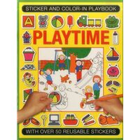 Sticker and Color-In Playbook : With over 50 Reusable Stickers