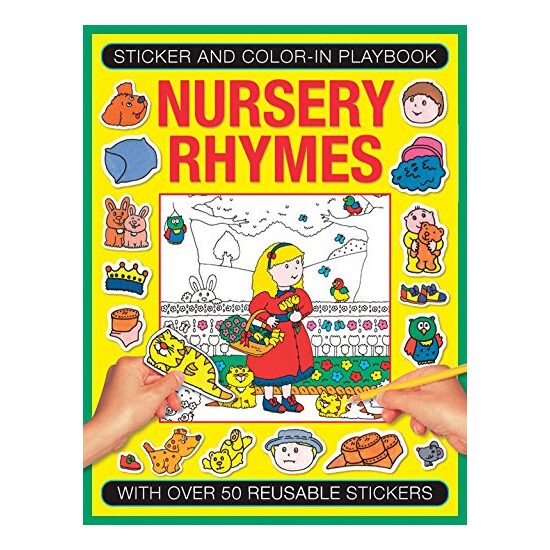 Sticker and Color-In Playbook : With over 50 Reusable Stickers