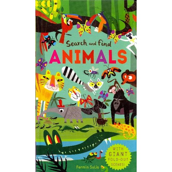 Animals Search and Find with Giant Fold-Out Scenes