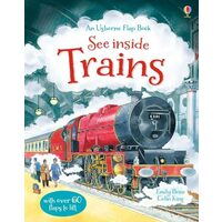 An Usborne Flap Book See Inside Trains, Emily Bone