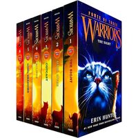 Warriors Cat Power of Three Book 1-6 Series 3 Books Collection Set, Erin Hunter