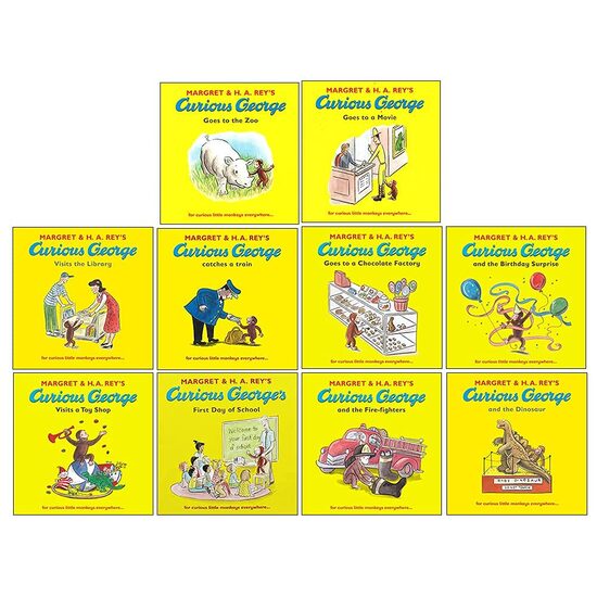 The Curious George Collection Series Books, Margaret & H.A. Rey