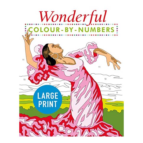 Wonderful Colour by Numbers Large Print