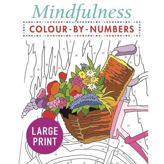 Mindfulness Colour-by-Numbers Large Print