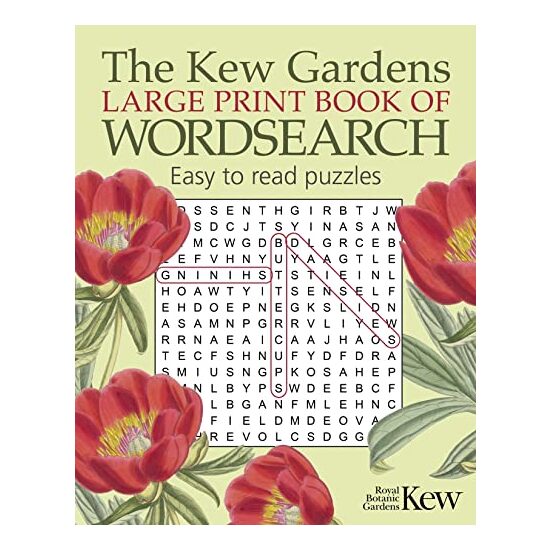 KEW GARDENS LARGE PRINT BOOK OF WORDSEARCH.