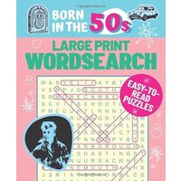 BORN IN THE 50S LARGE PRINT WORDSEARCH