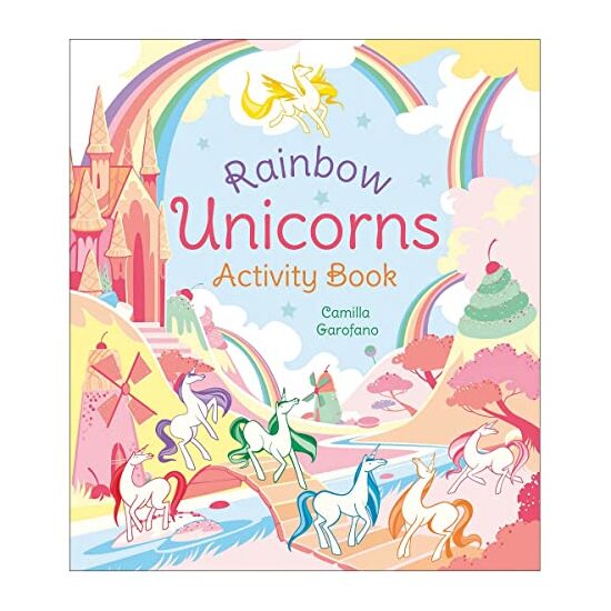 RAINBOW UNICORNS ACTIVITY BOOK.