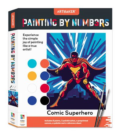 Paint By Numbers: Comic Superhero - Imagine 1