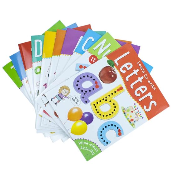 Miles Kelly Learn To Write Wipe Clean Activity 10 book set - Imagine 1