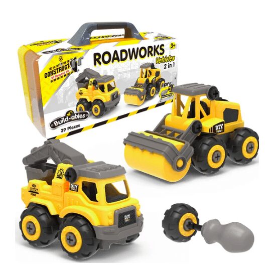Construct IT Buildables 2in1 Roadworks Vehicles