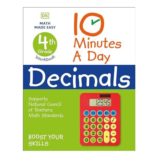 10 Minutes a Day Decimals, 4th Grade, DK Publishing