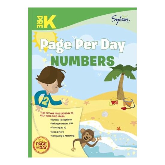 Prek Page Per Day Numbers, Sylvan Learning, Kelly Woodard Parker