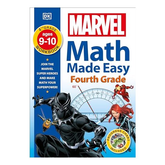 Marvel Heroes Math Made Easy Fourth Grade, DK Publishing