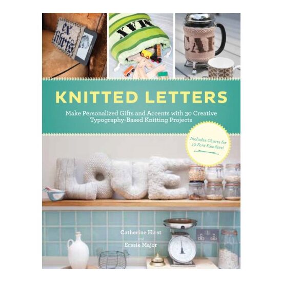 Knitted letters, Catherine Hirst