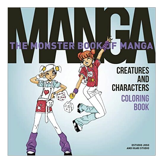 Monster Book of Manga Creatures and Characters Coloring Book