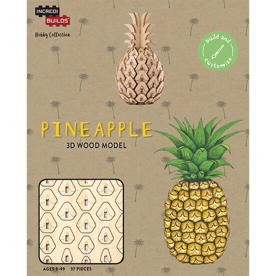 IncrediBuilds Travel and Leisure Collection Pineapple - Imagine 1