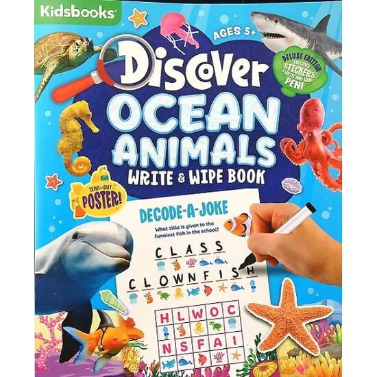 Discover Ocean Animals Write & Wipe Book