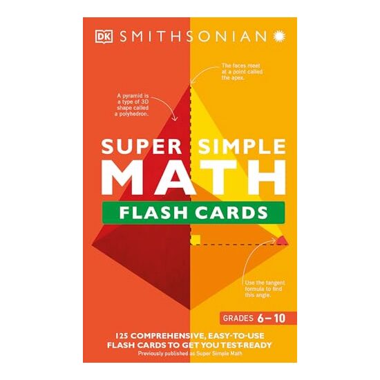 Super Simple Math Flash Cards, Smithsonian