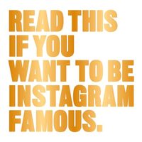 Read this if you want to be Instagram famous, Henry Carroll