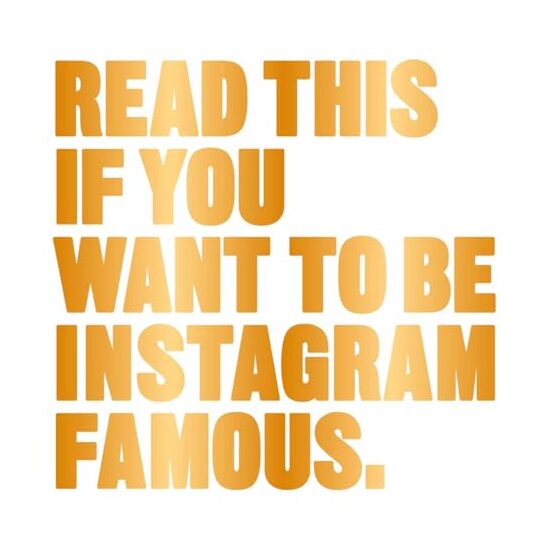 Read this if you want to be Instagram famous, Henry Carroll