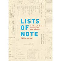 Lists of Note, Shaun Usher