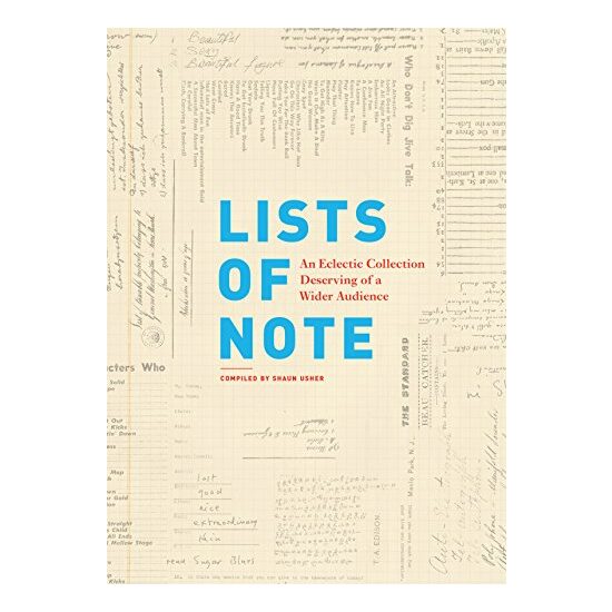 Lists of Note, Shaun Usher
