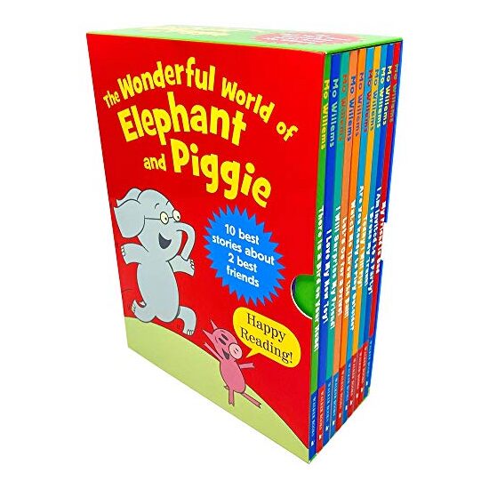 The Wonderful World of Elephant & Piggie Series 10 Books Collection Box Set, Mo Willems
