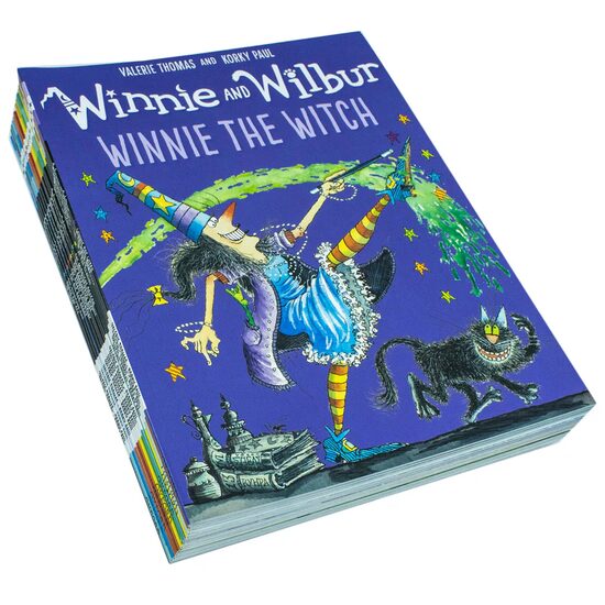 Winnie the witch and Wilbur Series 16 Books Bag Collection Set By Valerie Thomas Pack