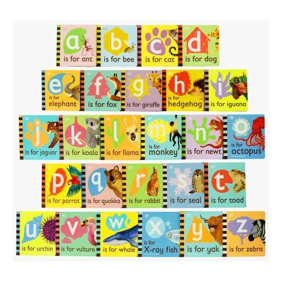 The Animal Alphabet Library Collection 26 Books Set (A To Z), DK